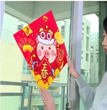 贴窗花残留的颜色怎么擦,不需要胶水怎么贴窗花