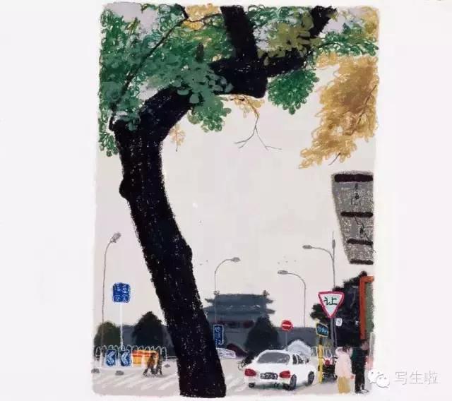 市井气息人间烟火油画,央美美术作品油画