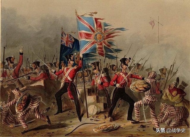 *片鸦**战争的诡异战役，双方都有大炮，英国人用火炮，大清朝放老虎