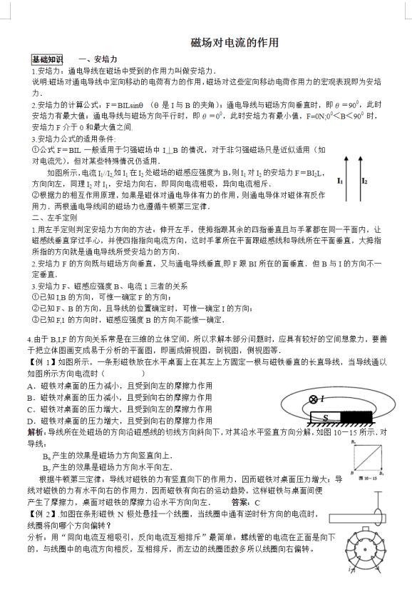 高中物理磁场大题教学视频,高中物理磁场题讲解视频