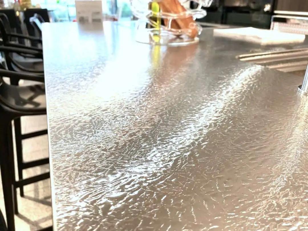 高颜值不锈钢台面橱柜,不锈钢大理石橱柜