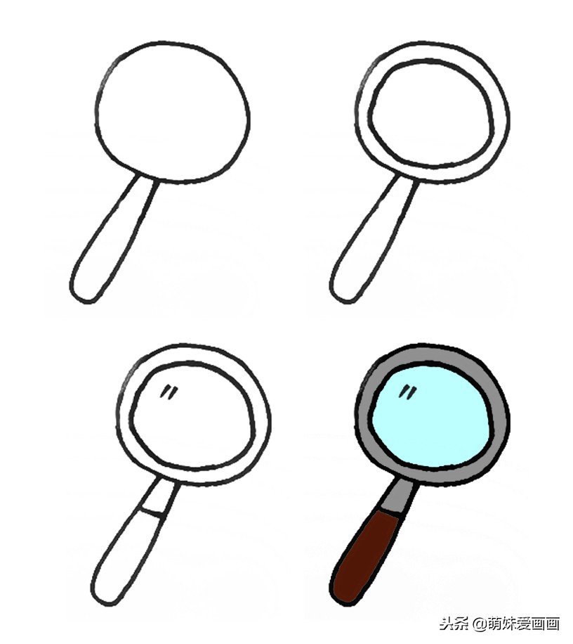 儿童简笔画文具素材大全｜4步画出常见的文具，值得收藏