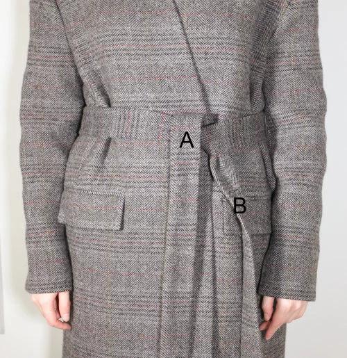 大衣腰带显瘦,大衣腰带的7种系法简单