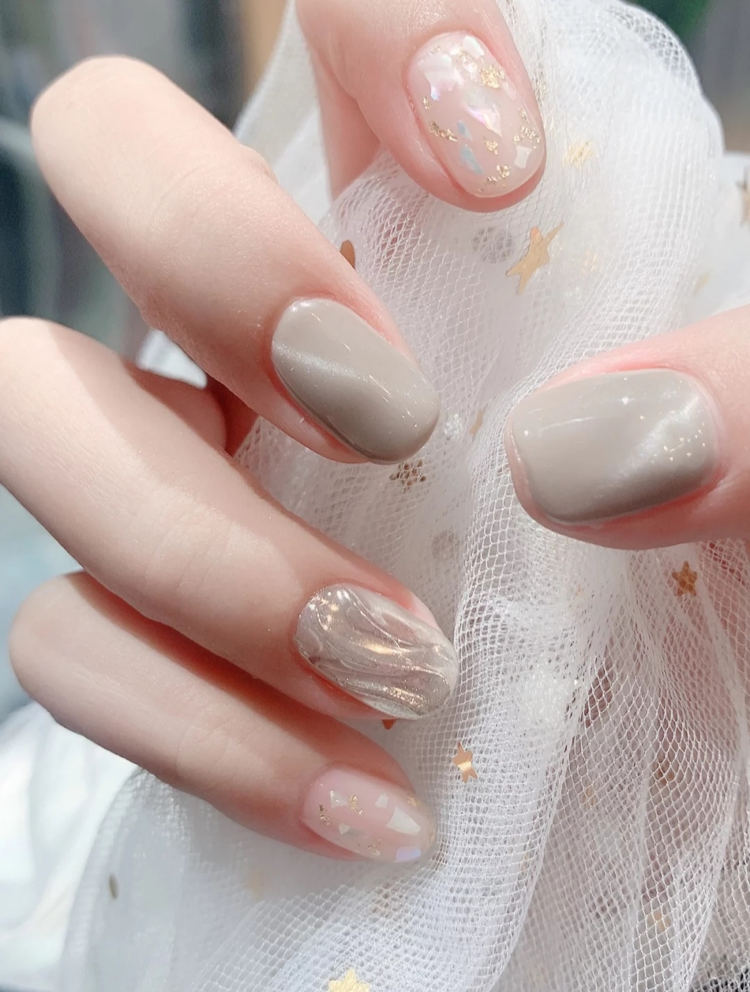 圣诞节麋鹿美甲款式,美甲秋冬款手绘圣诞麋鹿