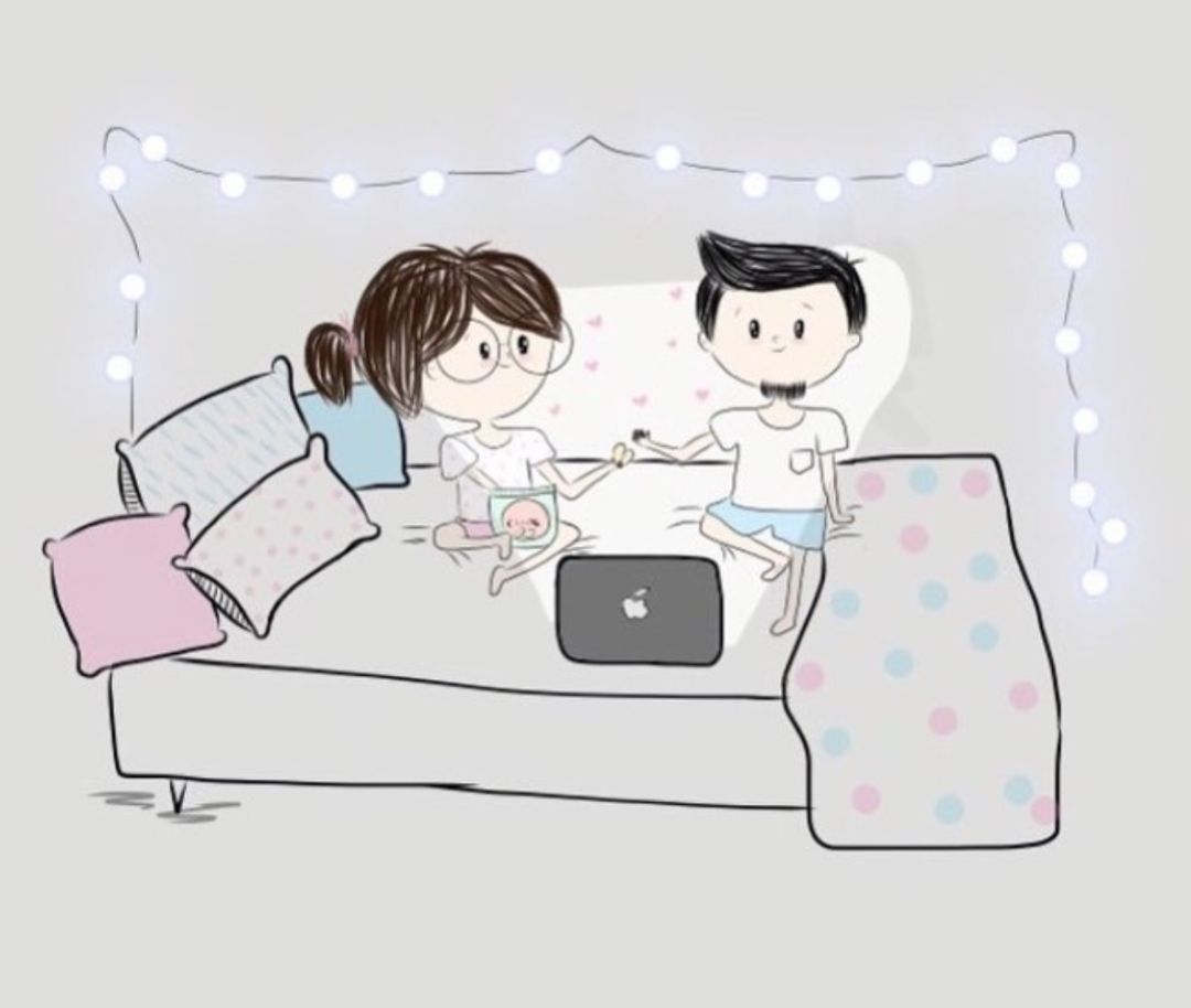 日常女性插画,女性插画生活日常