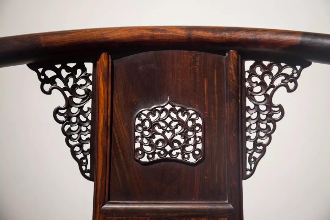 小叶紫檀如意云纹圈椅,小叶紫檀皇宫圈椅