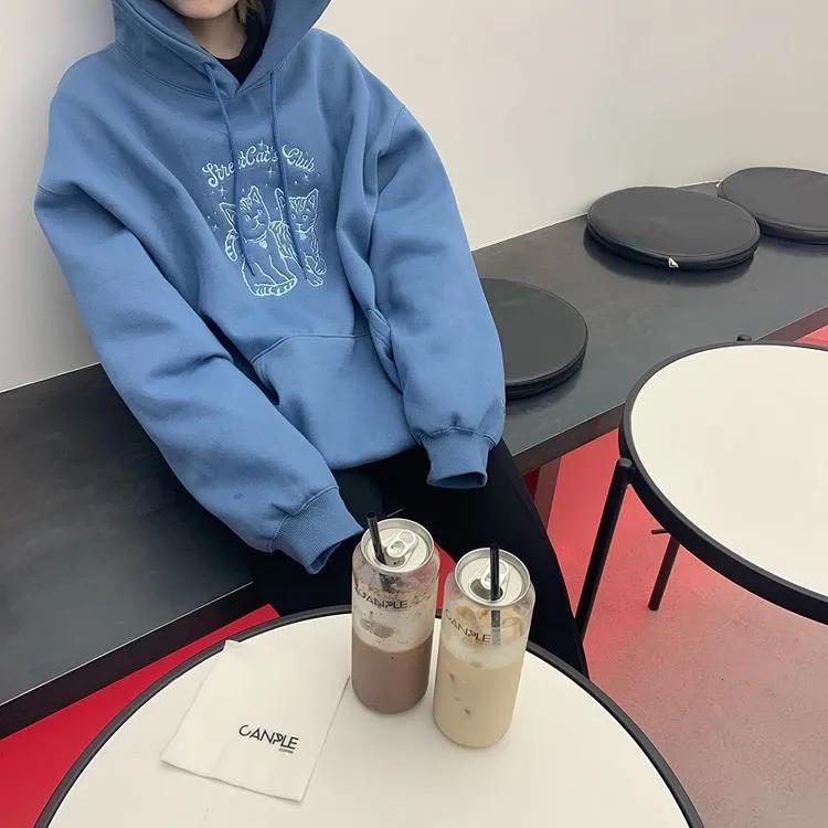 韩国爆款卫衣2021,韩国新款潮流卫衣秋天百搭款