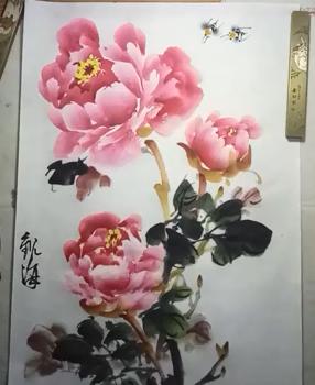 干货！简单的写意牡丹画法步骤，看完的人都会画了，您学会了么？