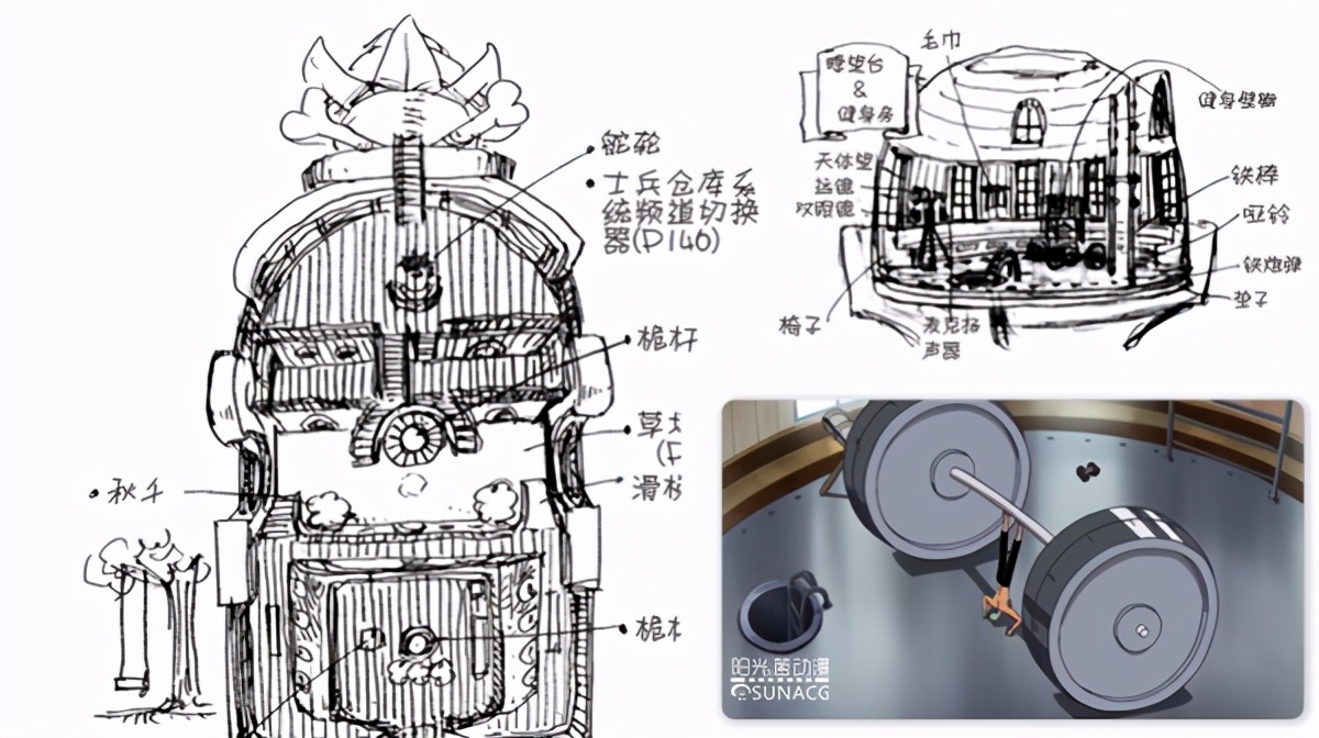 海贼王万里阳光号上有人物吗,草帽团海贼王豪宅