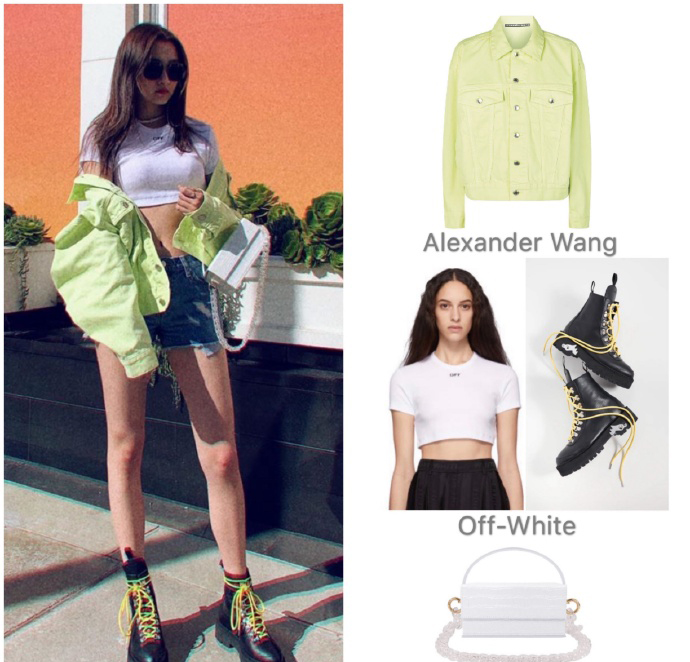 关晓彤露肚脐穿搭,关晓彤穿露脐短上衣