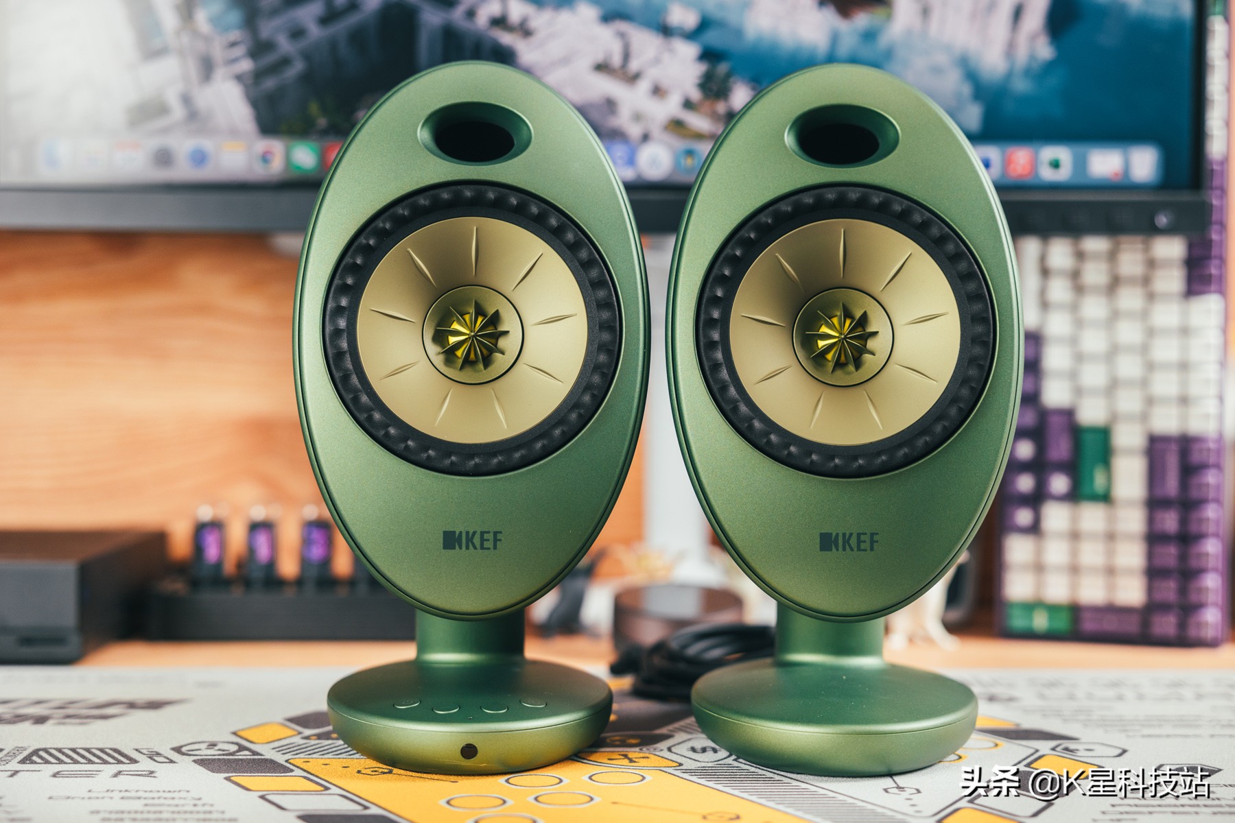 花2K为工作室准备了造型奇特的蛋，KEFEGGDUO有源桌面音箱值吗？