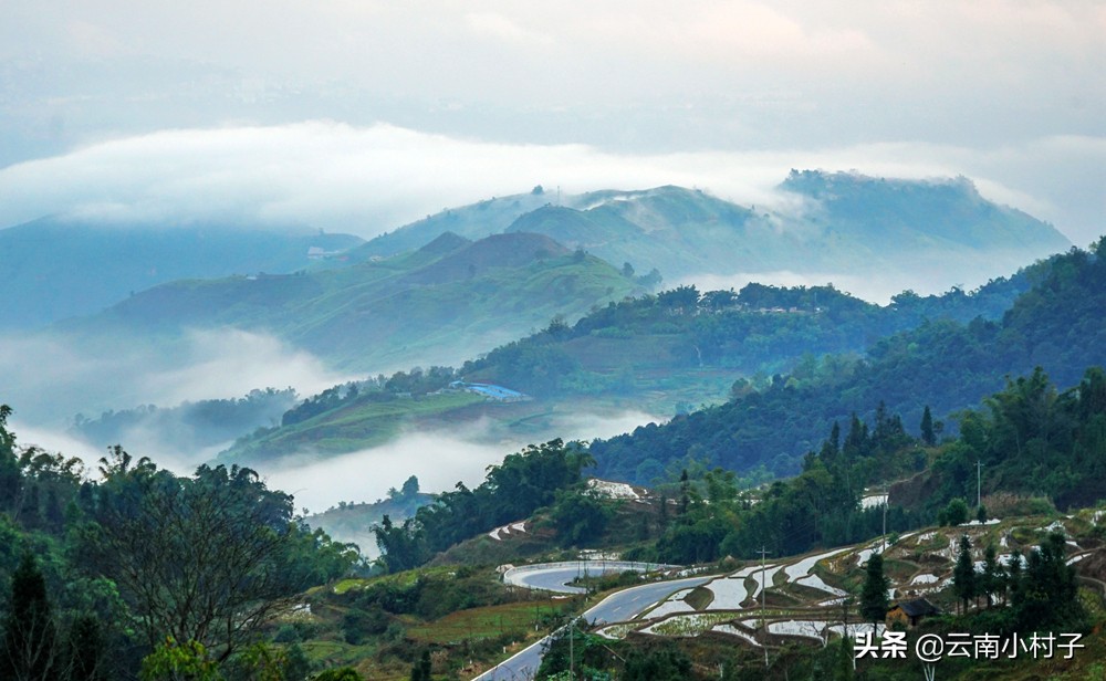 红河州最美哈尼族村寨,红河哈尼族千年梯田