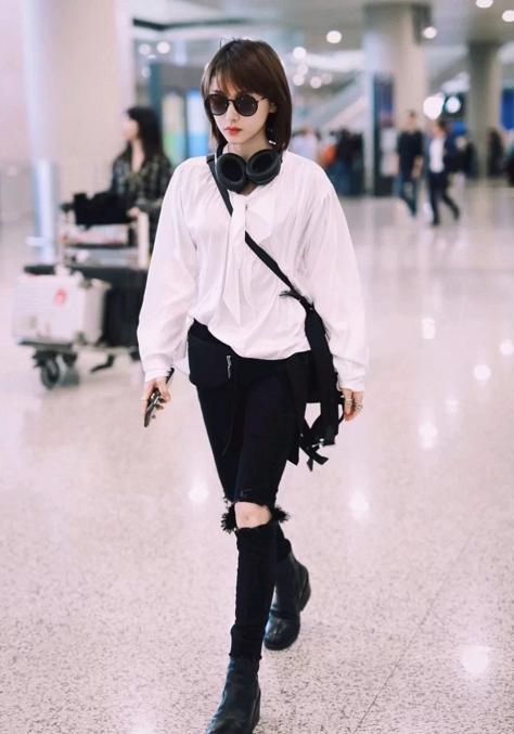 王子文酷飒穿搭,王子文御姐造型