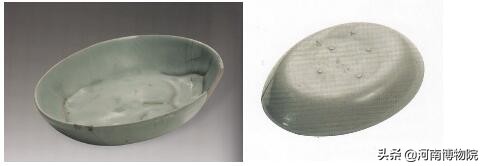 清豆青釉真品,馆藏豆青釉笔洗