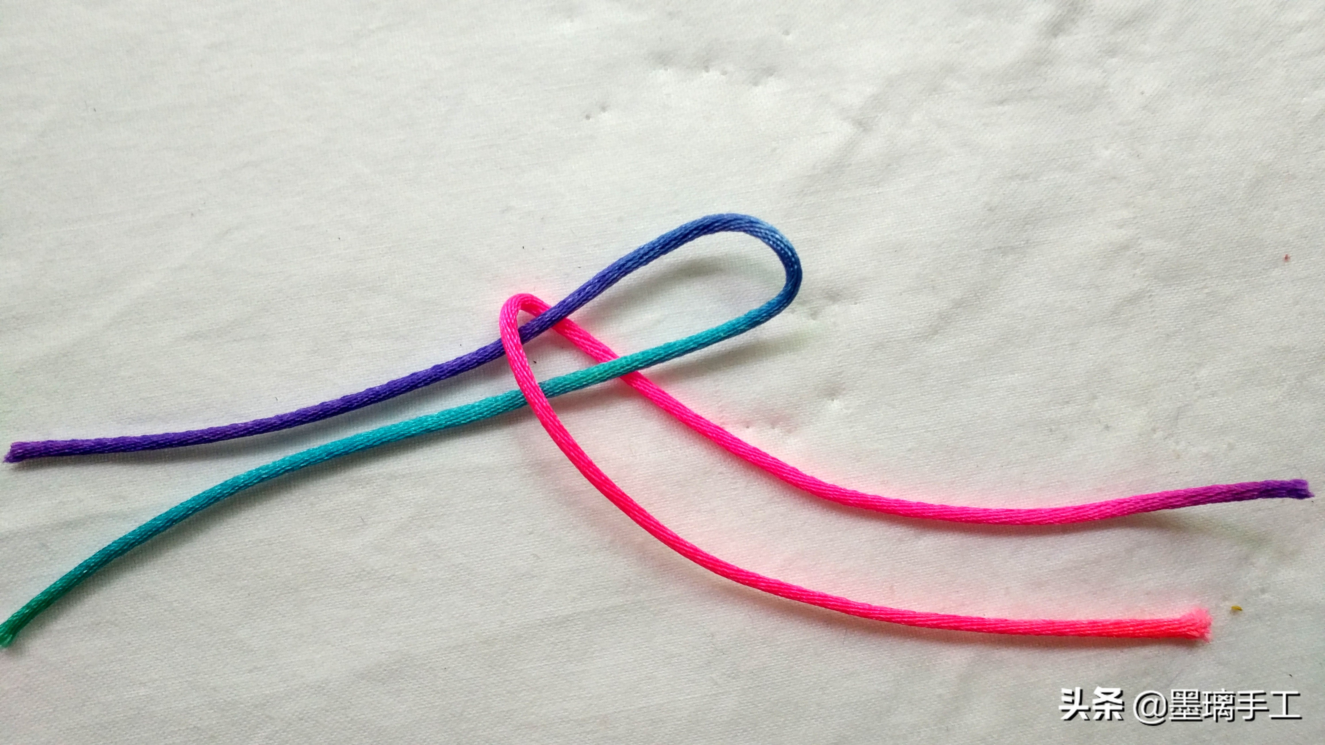 手工编绳大挂饰教程,手工编绳立体花朵挂毯视频教程