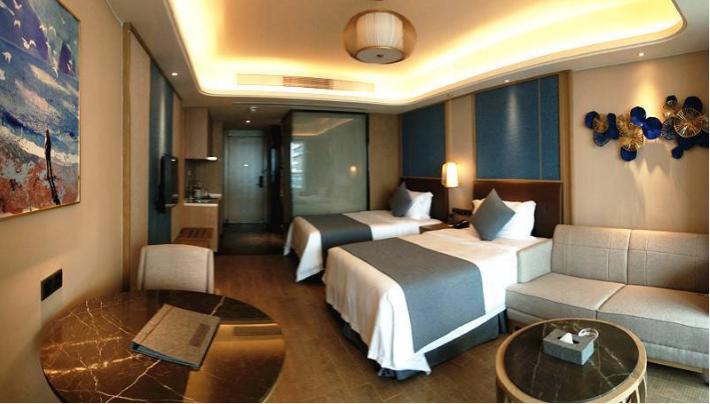 惠州离海超近的5星酒店!正海景+2人自助早晚+私家沙滩+无边泳池