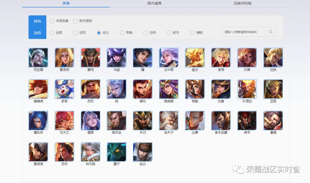 2020年4月荣耀战区战力最低的地方,王者全部英雄战区分低的地方