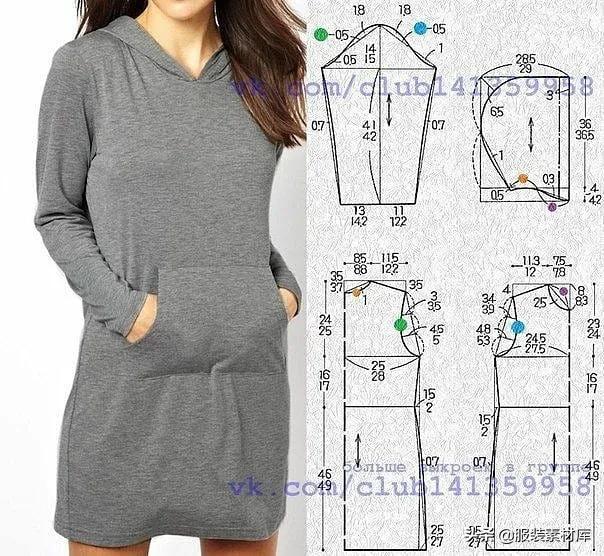 超简单的款式图,时尚法式图纸