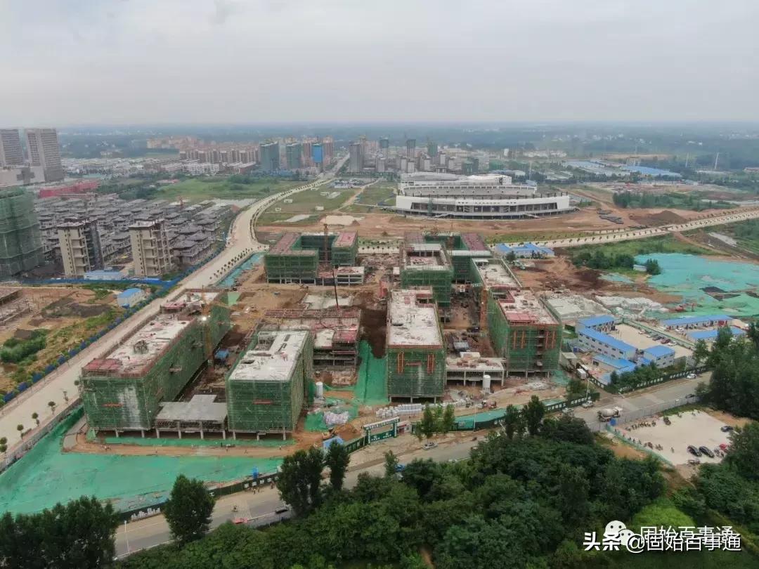 航拍河南固始的县城的全景,固始航拍全景视频