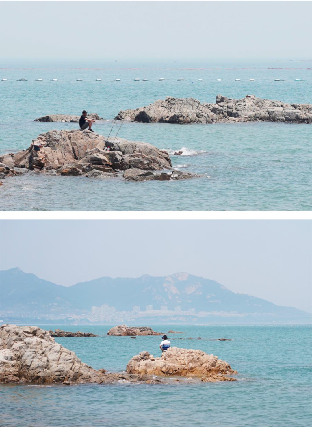 青岛的海给人很惬意,夏天青岛的海边热吗