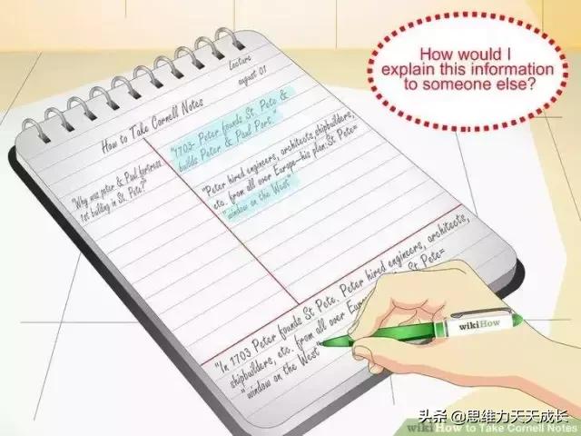 思维导图笔记和康奈尔笔记对比图,康奈尔笔记法公认最高效笔记法