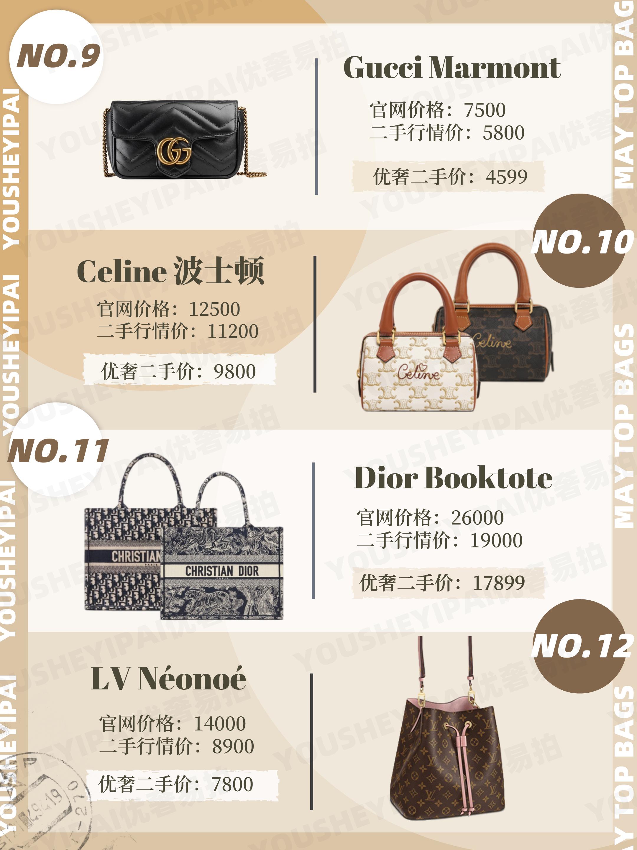 二手奢侈品种草|5月大牌包包人气榜单出炉|速速查收