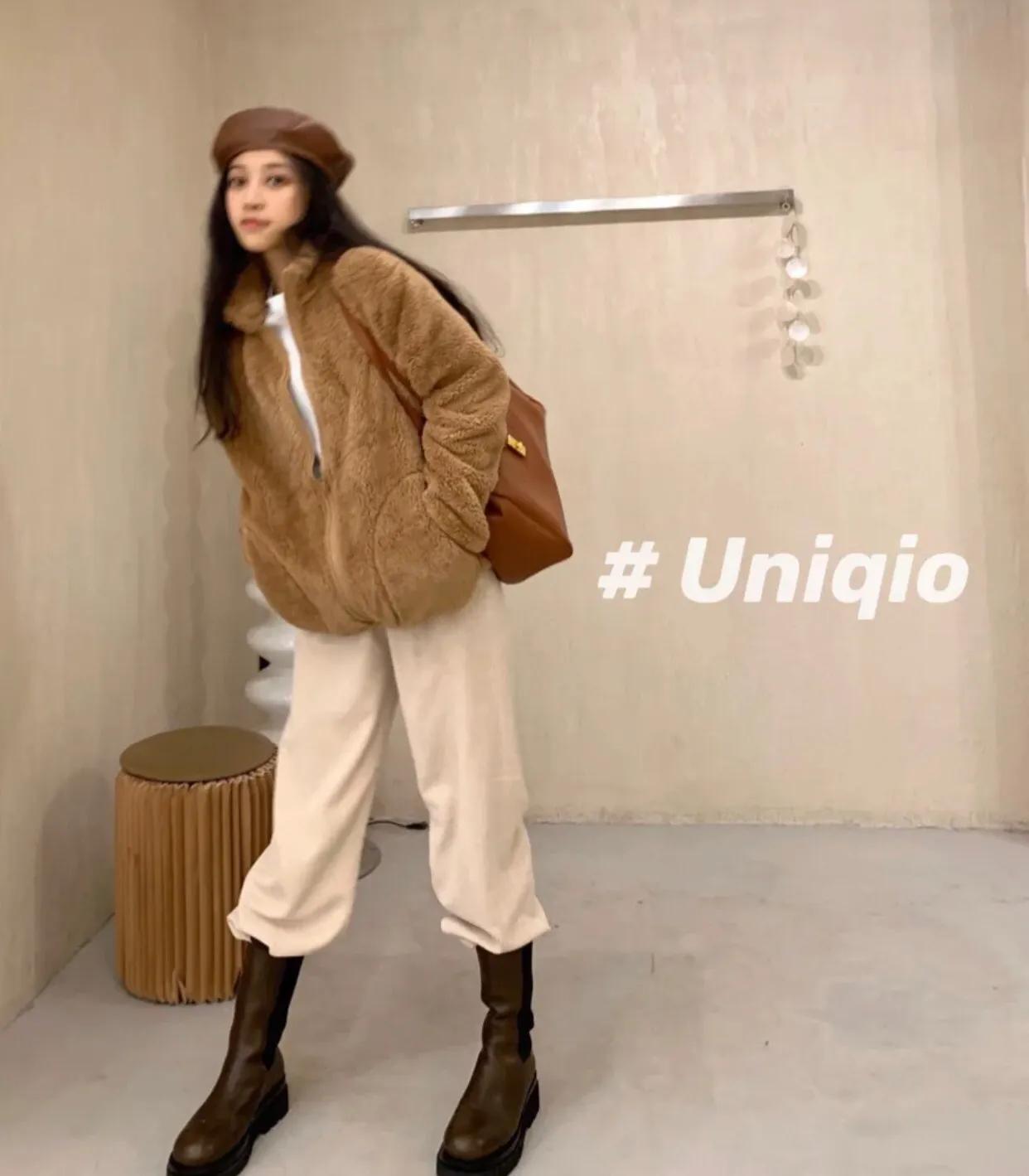 优衣库摇粒绒防风外套测评,优衣库短摇粒绒外套穿搭