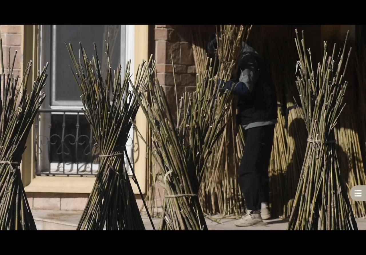 传统竹制鱼竿全过程,鱼竿竹制收线盘制作