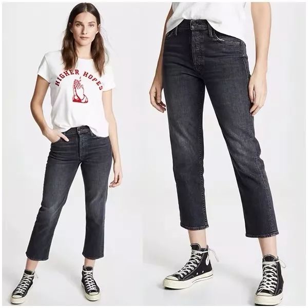 迪士尼联名格子裤正品,moussy迪士尼联名刺绣