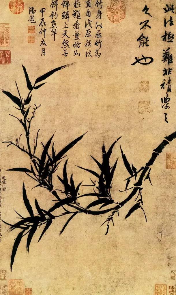 画竹的书画名家,画竹入门基础画法