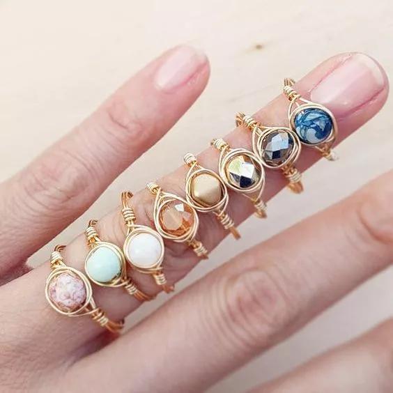 国外金属绕线首饰教程大全,绕线手工首饰