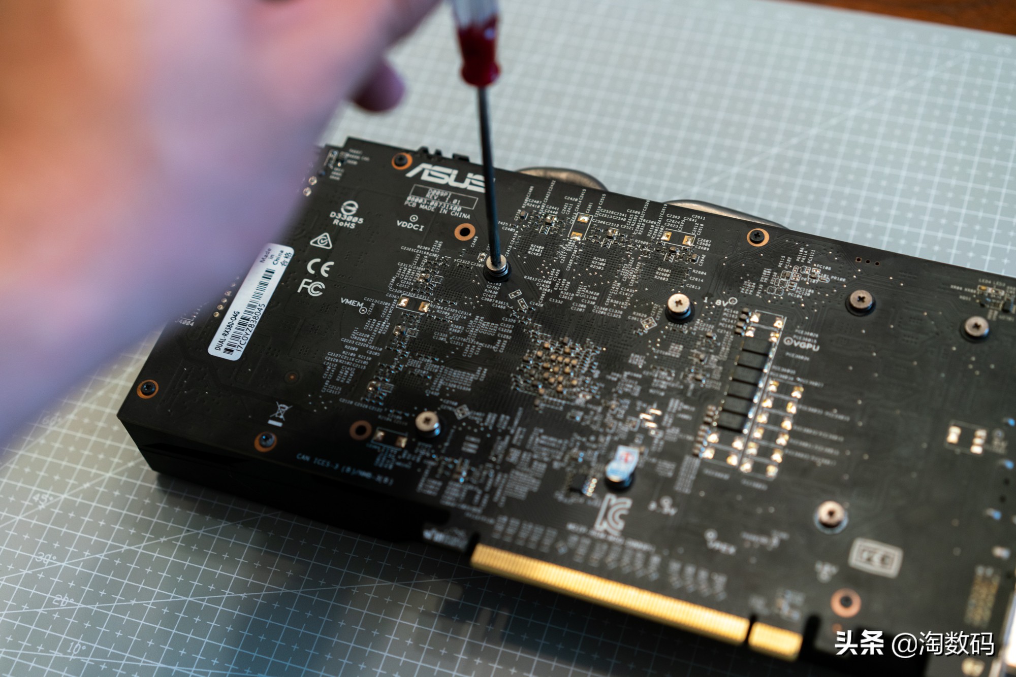 华硕rx580拆解图,华硕rx580v拆机