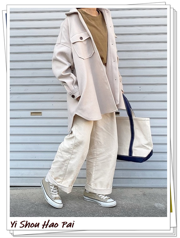 灯芯绒裤子颜色搭配,棕色灯芯绒裤子秋冬搭配