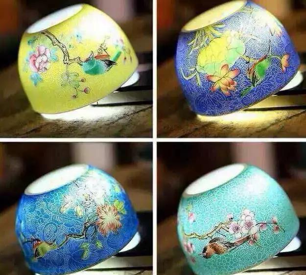 清颜粉彩瓷,粉彩扒花制作