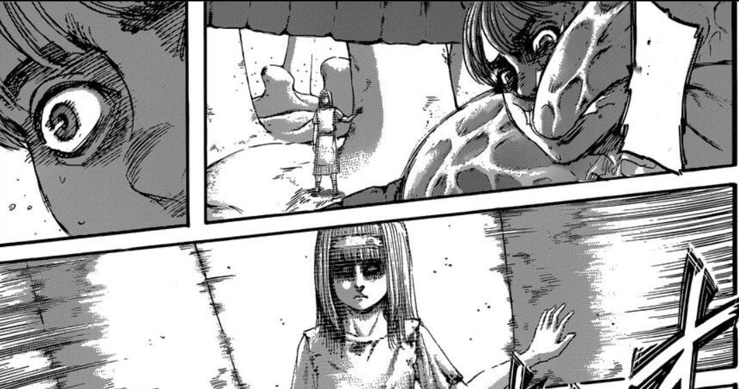 进击的巨人135话，历代九大巨人登场，三笠开启战神模式