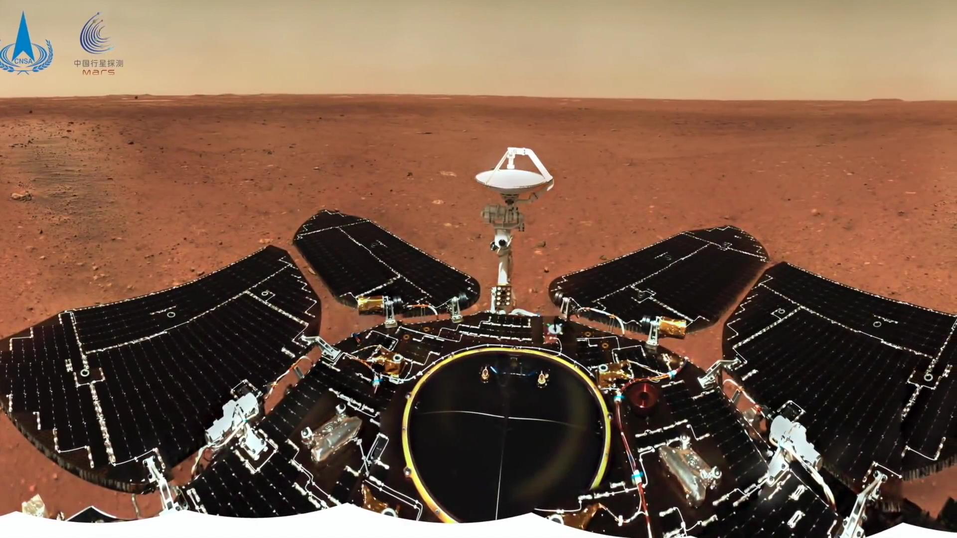 5500万公里外：中国祝融号拍摄的真实火星影像，一片荒凉