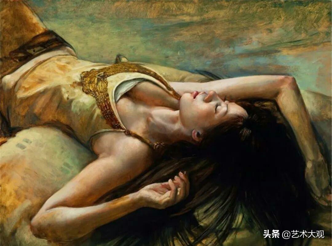 当代西方女画家油画赏析,日本大师级油画作品