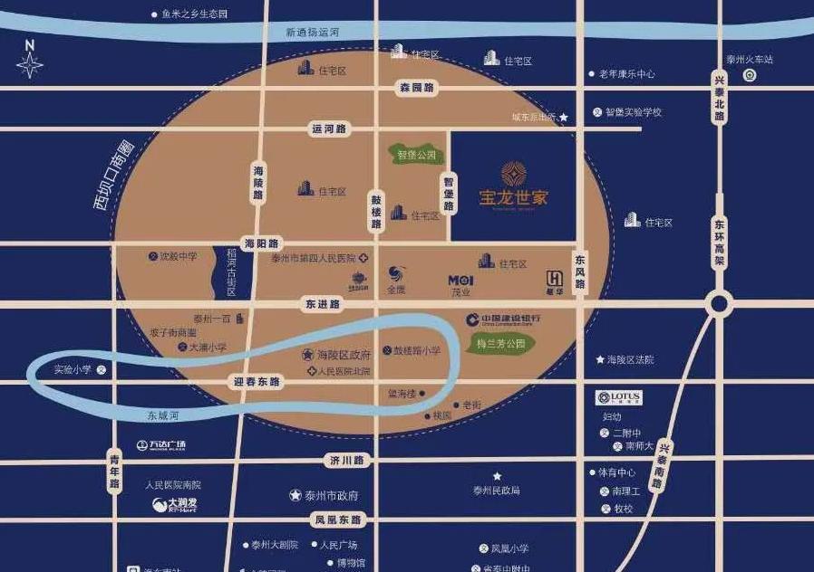 泰州宝龙世家位置,泰州宝龙世家有升值空间吗