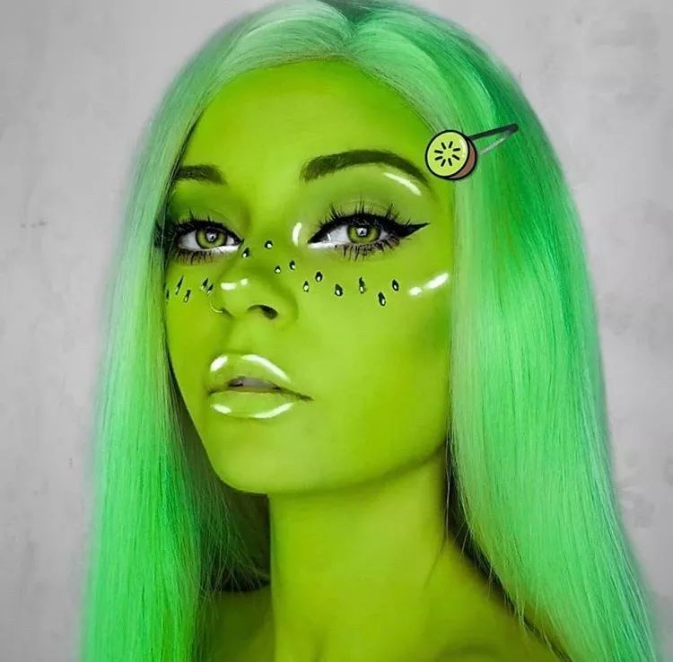 黑黄皮牛油果绿试色,清透显白裸色