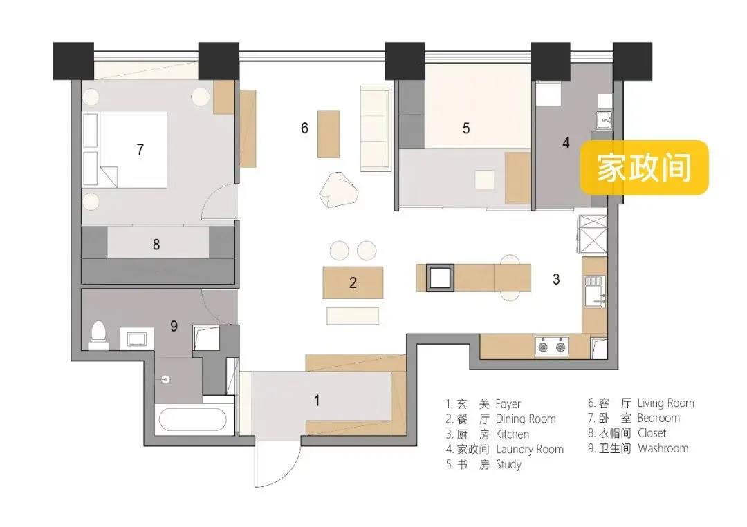 日本主妇推荐家居装修,日式家政间设计