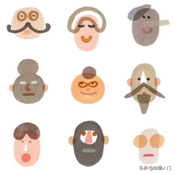 可爱温馨的手绘风插画,色彩鲜艳线条简单的插画