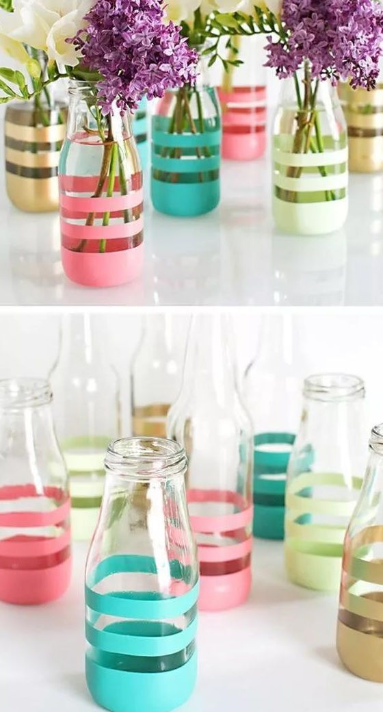 玻璃瓶改造简单又好看的装饰品,客厅玻璃瓶改造图片