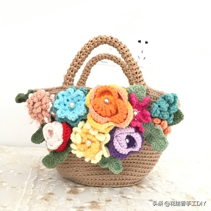 毛线钩编织教程全过程,编织姑娘的视频教程