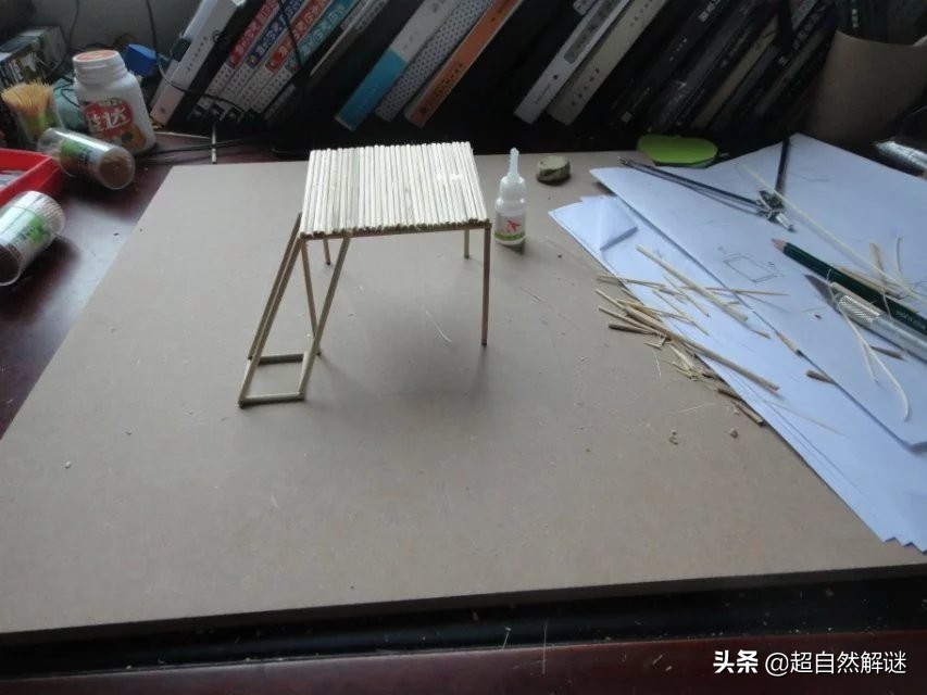 用牙签手工制作埃菲尔铁塔教程,用牙签搭的埃菲尔铁塔60cm