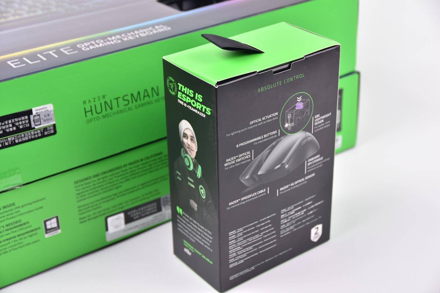 雷蛇毒蝰Viper旗舰鼠标，7000万次寿命16000DPI，游戏办公通杀