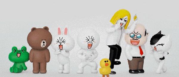 布朗熊可妮兔搞怪版,布朗熊与可妮兔网红打卡