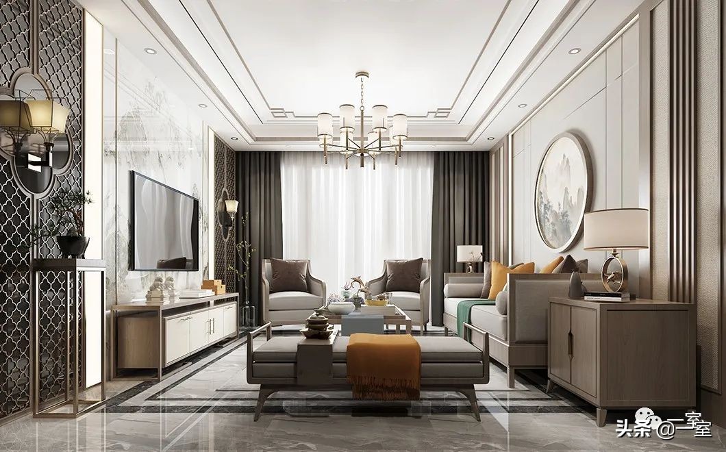 梁志天唐忠汉排名,现代风背景墙作品