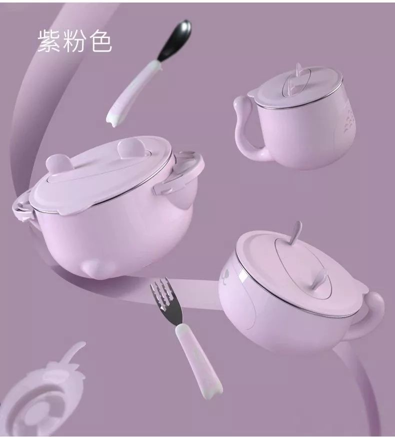 目前用过最满意的不锈钢儿童餐具，市面最高品质，五件套只要89元