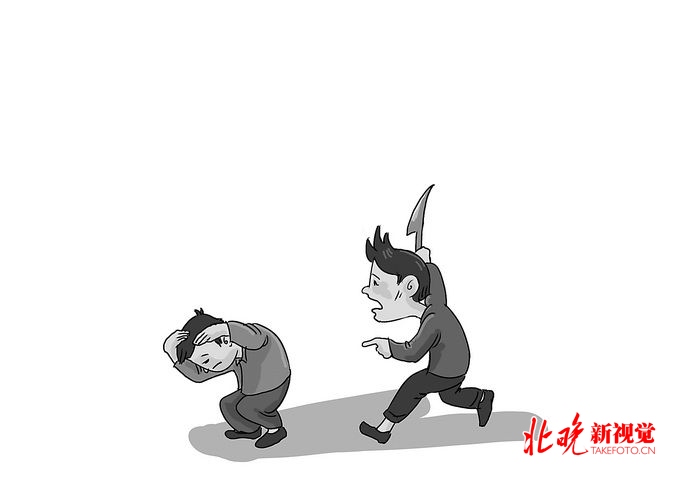 小区门口两人持刀捅人案件,小区门口两男子持刀捅人案件