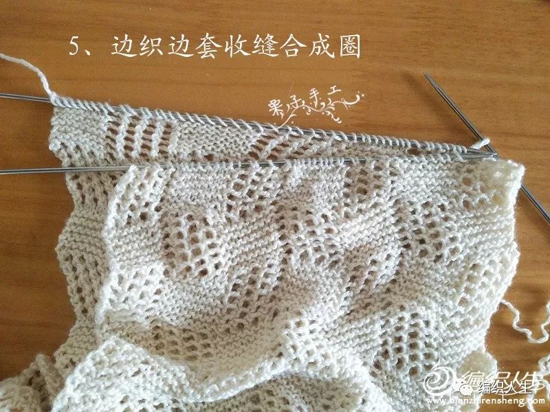 冰条线小麻花棒针围巾,儿童棒针双面叶子花围脖